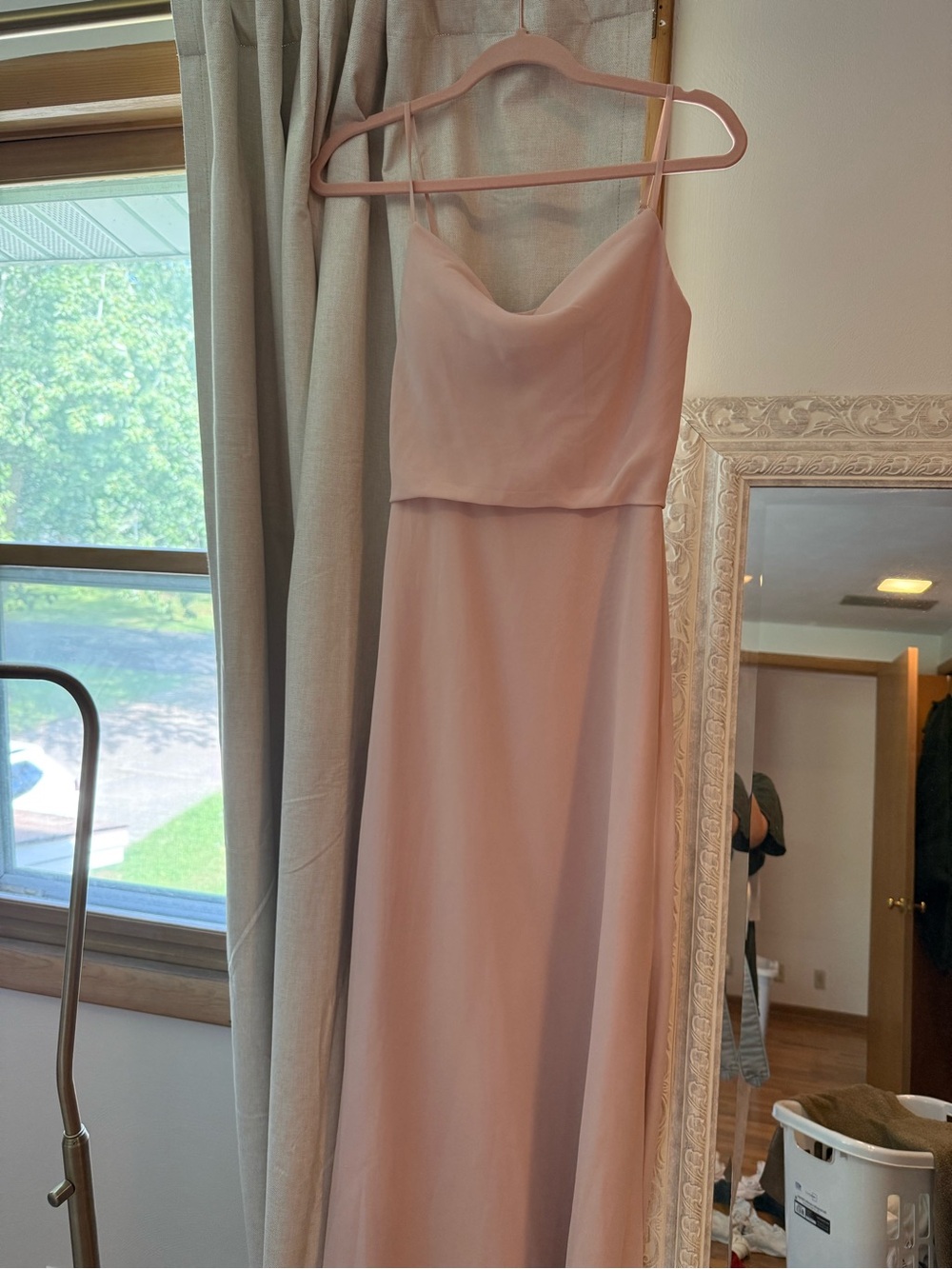 Revelry Skye Chiffon Blush Pink Bridesmaid Dress